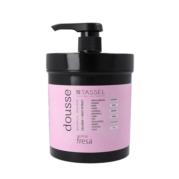 Mascarilla Capilar Dousse Colágeno Aroma Fresa 1000 ml - Tassel - 1
