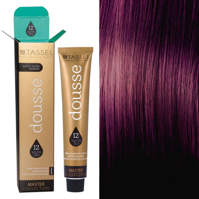 Tinte Tassel Dousse 100ml - Tassel : 4.65 - CASTAÑO MEDIO VIOLETA ROJIZO - 1
