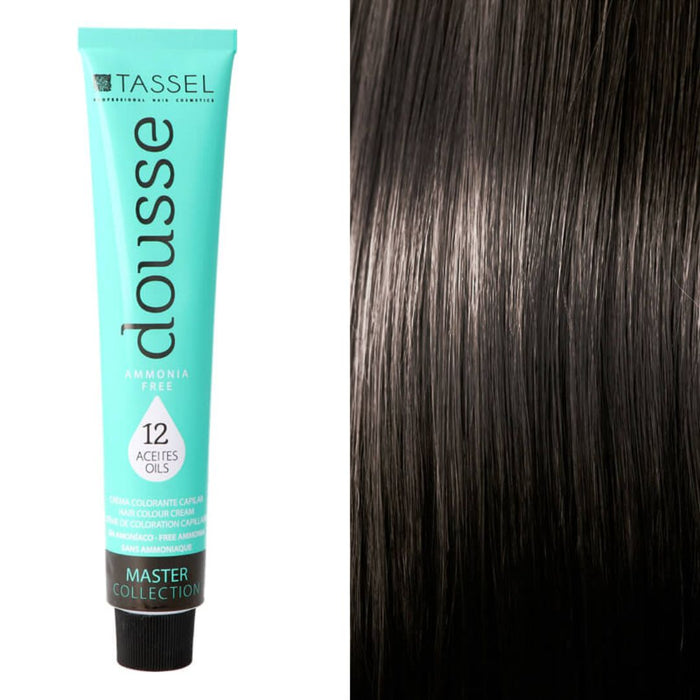 Tinte Dousse Sin Amoniaco - 29 Tonos Diferentes - 100 ml - Tassel - Tassel : 4 - Castaño medio - 1