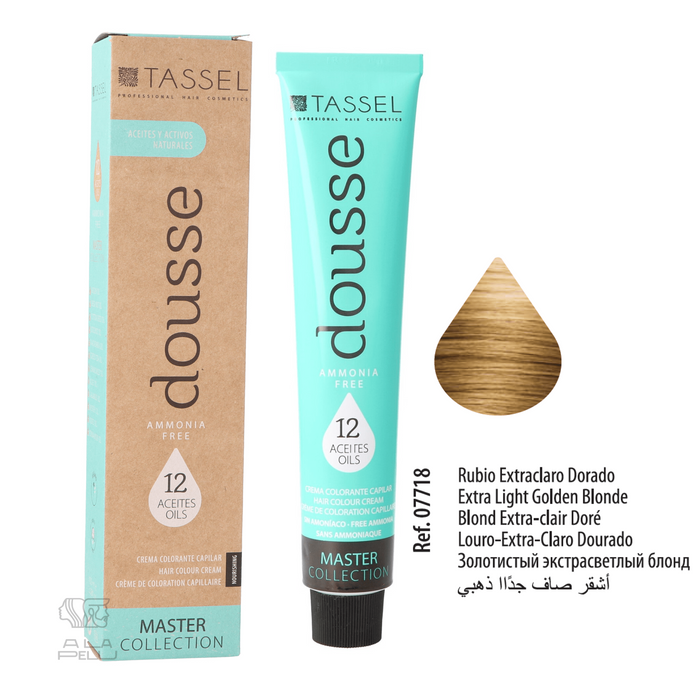 Tinte Dousse Sin Amoniaco - 29 Tonos Diferentes - 100 ml - Tassel - Tassel : 9.3 - RUBIO EXT CLARO DORAD - 1