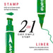 Delineador de Ojos + Sello Eyeliner - EyeStamp Medium Green - Trending Pro - 3