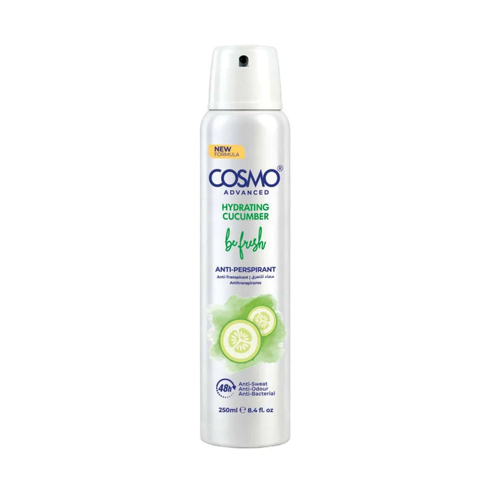 Roll on Be Fresh Antiperspirant Deodorant Spray Hydrating Cucumber 250 ml - Cosmo - 1