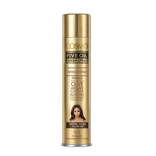 Hair Care Sheen Spray Five in One Oil 300ml Can - Cosmo - 1