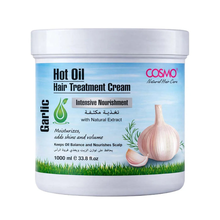Hair Care Hot Oil Hair Treatment Cream Garlic Oil 1000ml - Cosmo - 1