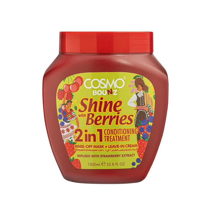 Bounz 2in1 Hair Treatment Berries 1000ml - Cosmo - 1