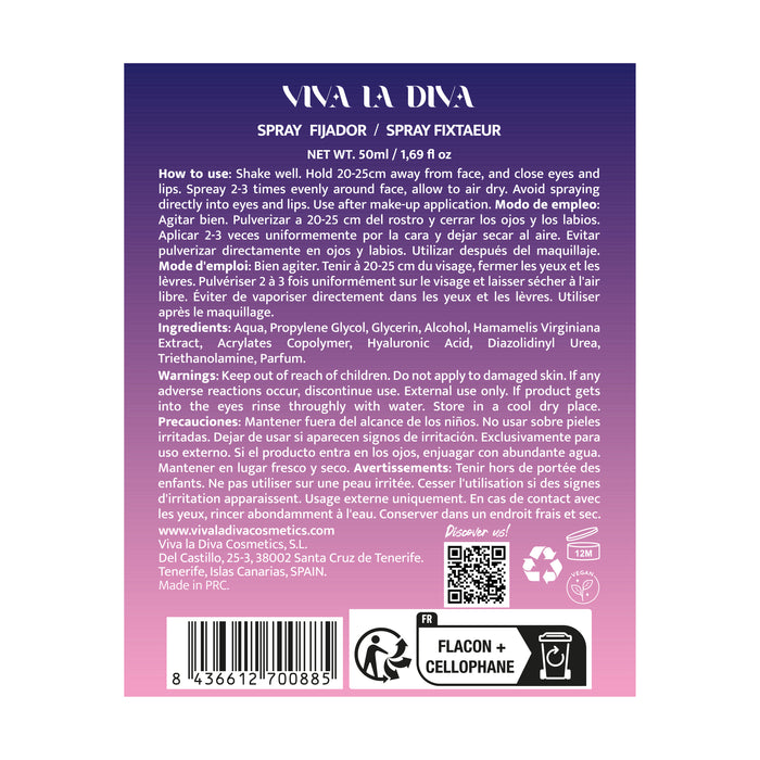 Spray Fijador de Maquillaje Ex-perience - Give Me Air - Viva la Diva - 1