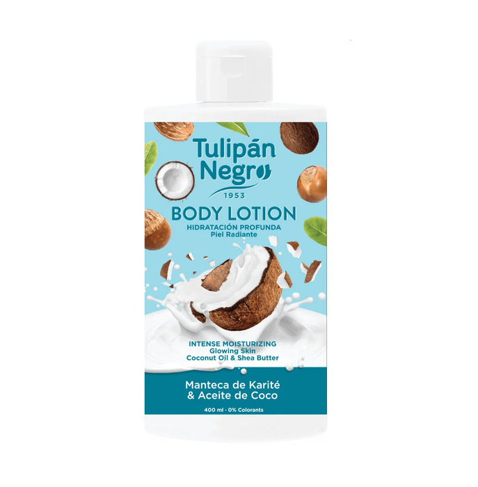 Loción Corporal con Manteca de Karité y Aceite de Coco 400ml - Tulipan Negro - 1