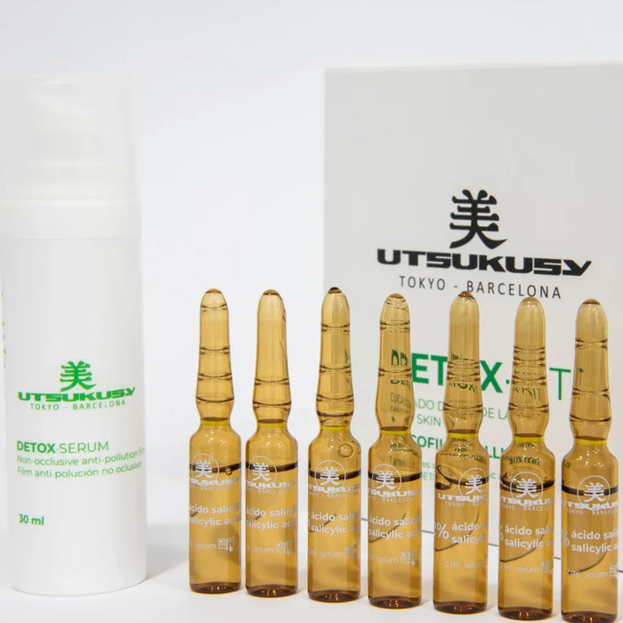 Utsukusy - Set Detox para el Rostro: Sérum Purificante + 7 Ampollas de Ácido Salicílico (30ml + 14ml) - Utsukusy - 1